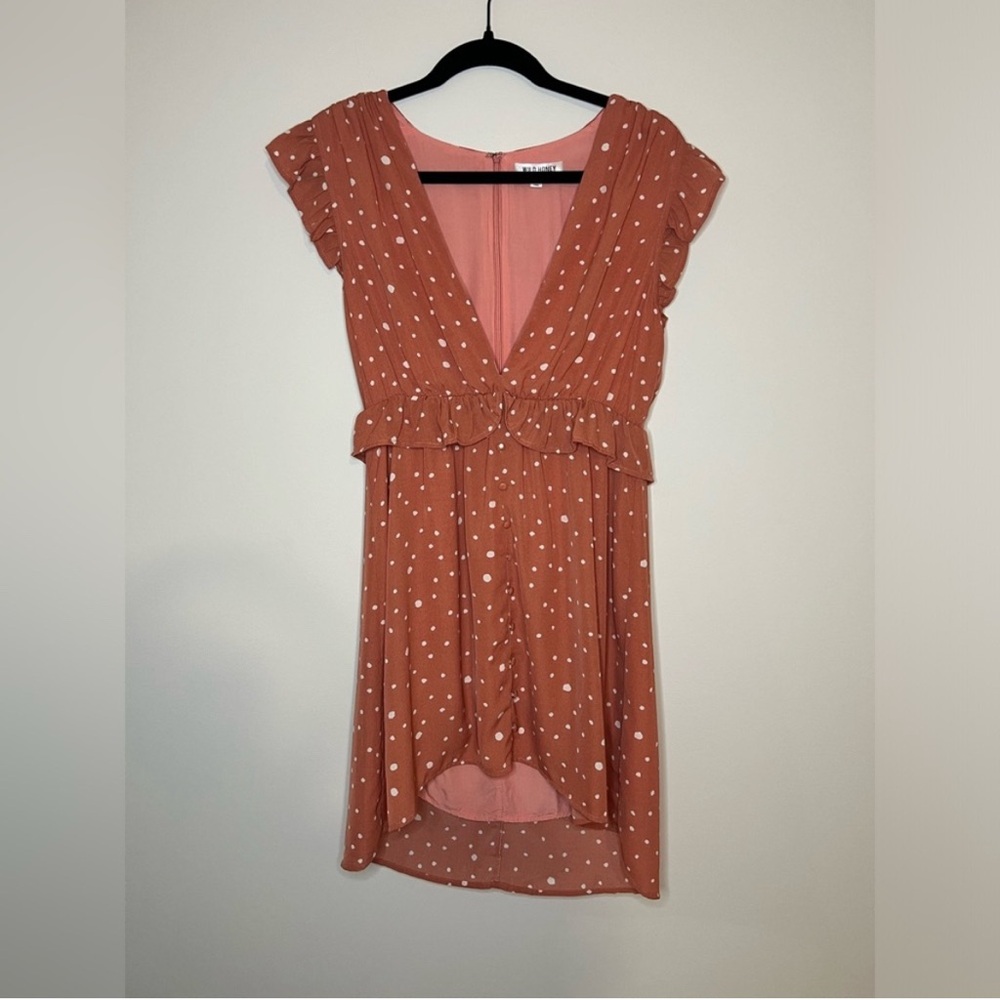 Wild Honey - Polka Dot Mini Dress - Size Medium - Picture 2 of 10
